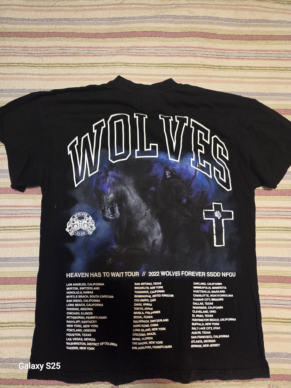 Wolves Graphic Short Sleeve Tee - Black